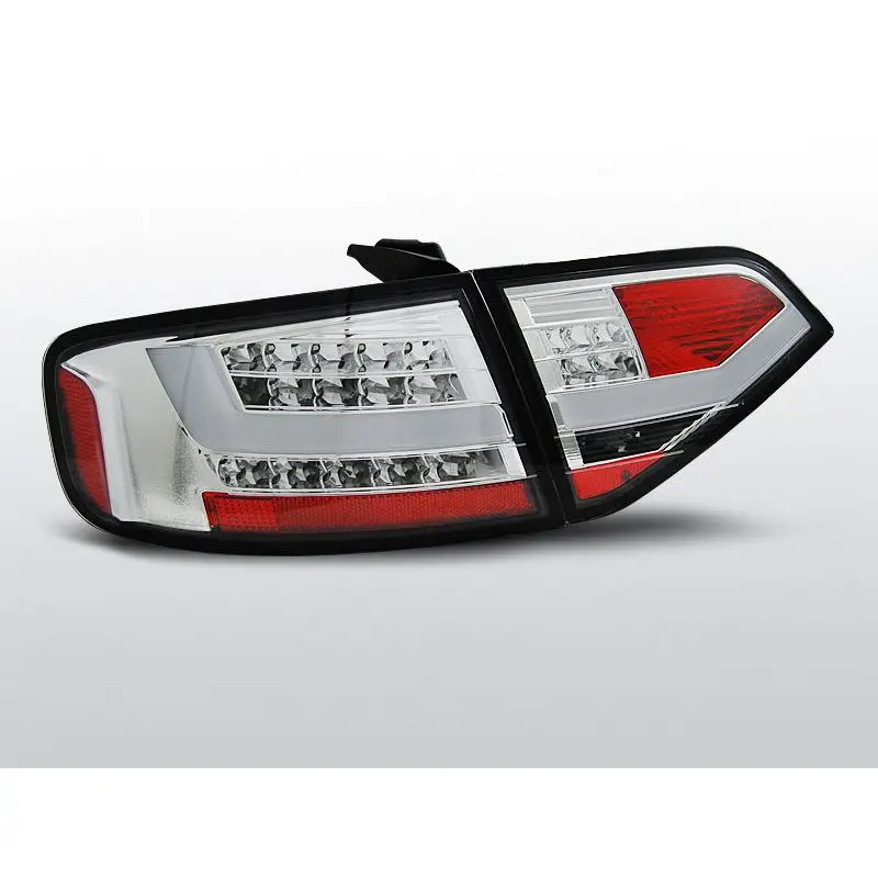 Feux Arrière Audi A4 B8 08-11 à Leds Chrome Réduction