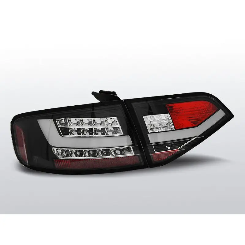 Feux Arrière Audi A4 B8 08-11 à Leds Noir Promotion Saisonnière