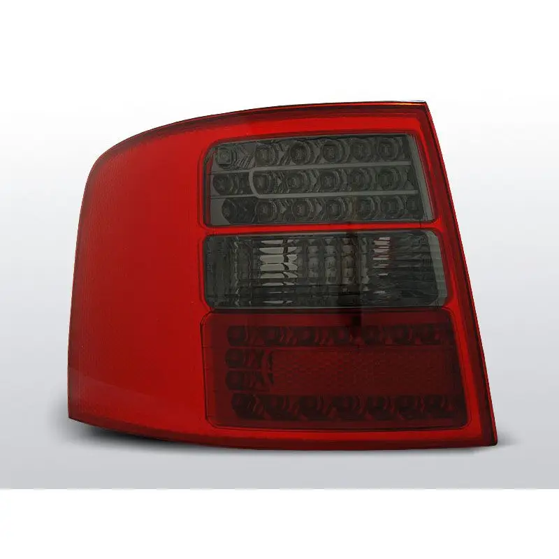 Commander Maintenant Feux Arrière Audi A6 Break 05.97-05.04 à Leds Rouge/Fumé