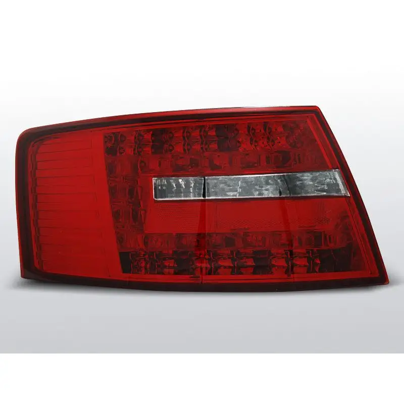 Feux Arrière Audi A6 C6 04.04-08 à Leds Rouge/Clair (6 broches) Commande En Gros