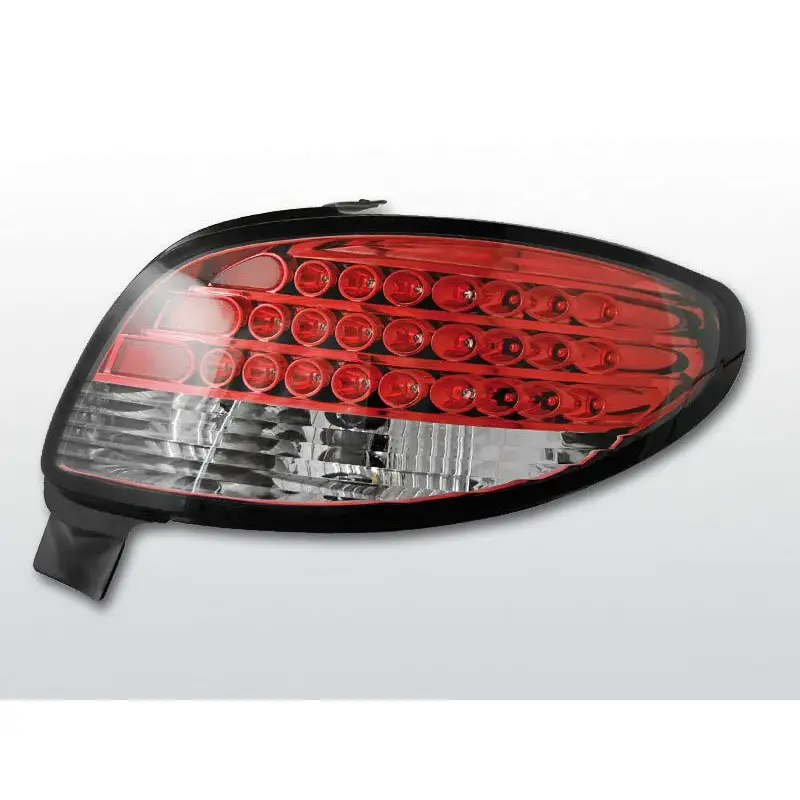 Offre Spéciale Feux Arrière Peugeot 206 3/5 ptes à Leds Rouge/Clair