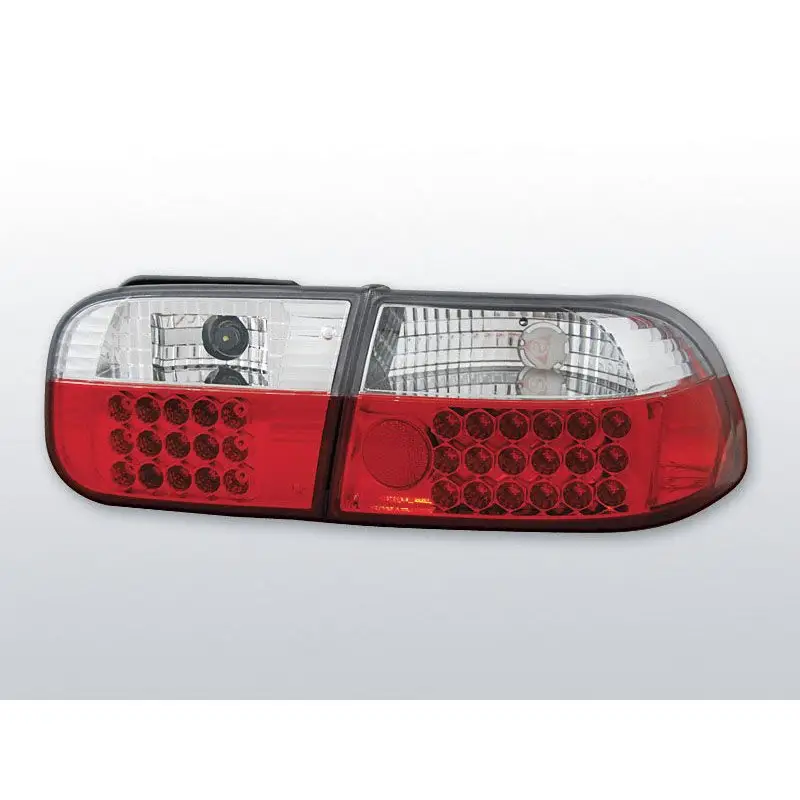 Commander Vite Feux Arrière Honda Civic 09.91-08.95 2/4 ptes à Leds Rouge/Clair
