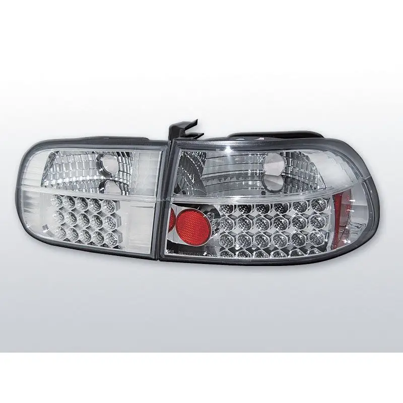 Acheter Direct Feux Arrière Honda Civic 09.91-08.95 3 ptes à Leds Chrome