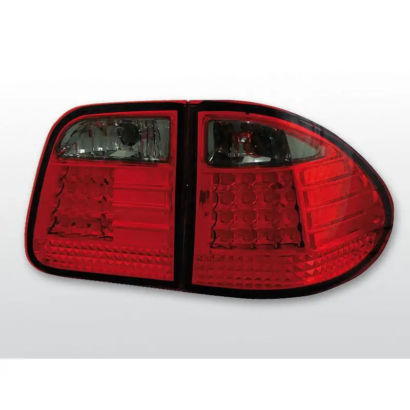 Feux Arrière Mercedes W210 Break 95-03.02 à Leds Rouge/Fumé Réduction
