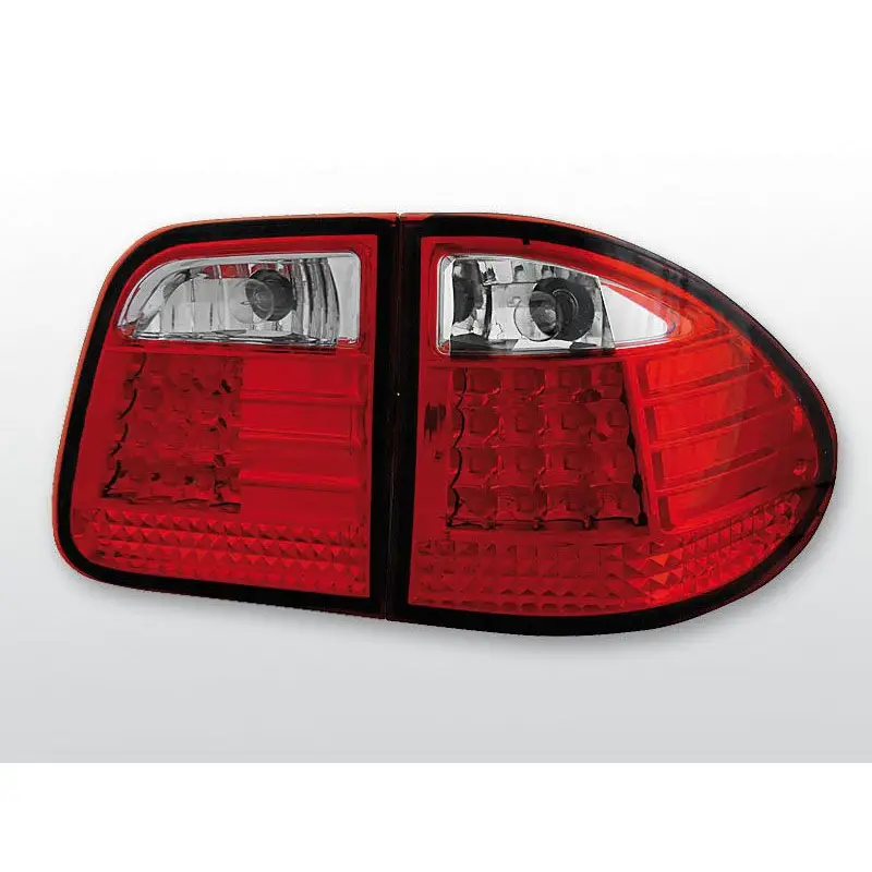 Certifié Feux Arrière Mercedes W210 Break 95-03.02 à Leds Rouge/Clair