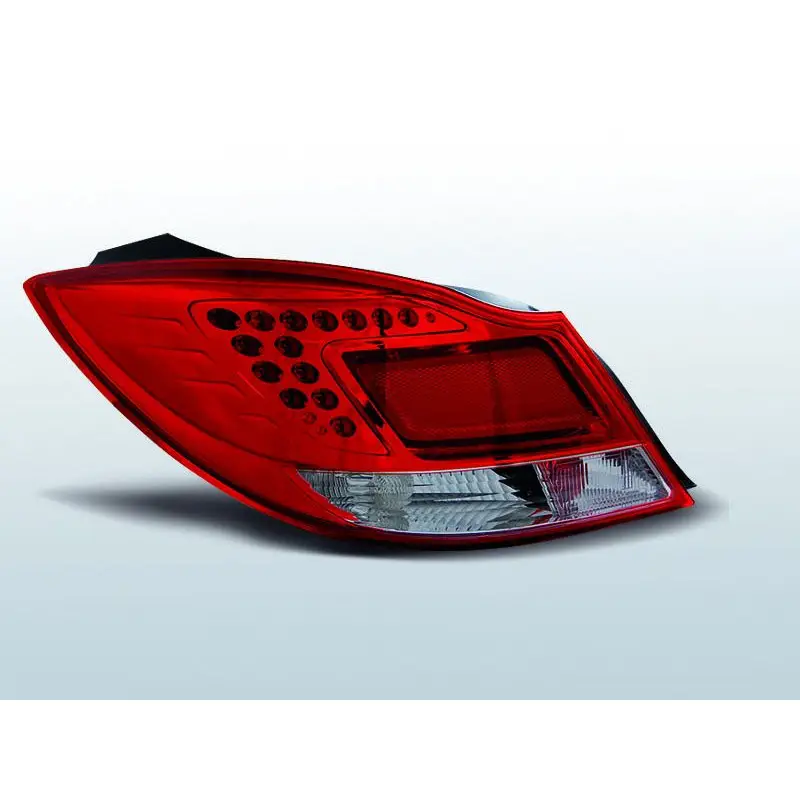 Satisfait Ou Remboursé Feux Arrière Opel Insigna 4 ptes 08-12 à Leds Rouge/Clair