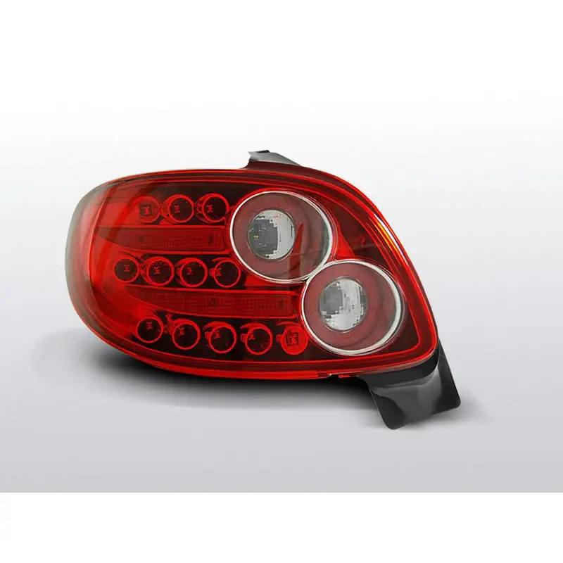 Bon Marché Feux Arrière Peugeot 206 3/5 ptes à Leds Rouge