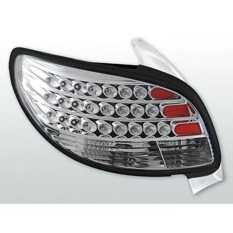 Certifié Feux Arrière Peugeot 206 3/5 ptes à Leds Chrome