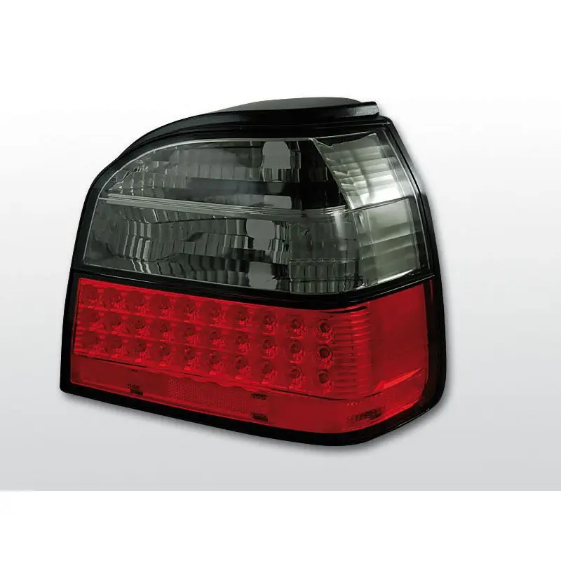 Certifié Feux Arrière VW Golf 3 09.91-08.97 à Leds Rouge/Fumé