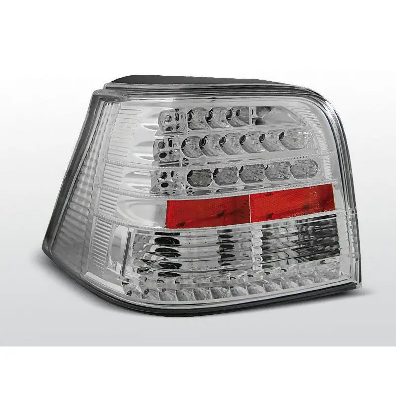 Feux Arrière VW Golf 4 09.97-09.03 à Leds Chrome Vente Flash