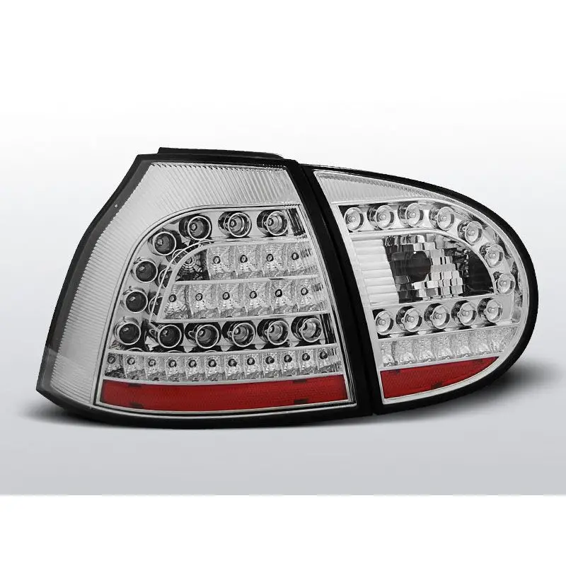 Feux Arrière VW Golf 5 10.03-09 à Leds Chrome Soldes