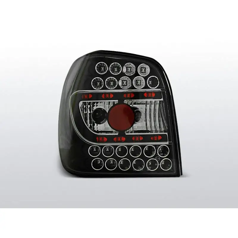 Paiement Sécurisé Feux Arrière VW Polo 6N 10.94-09.99 à Leds Noir
