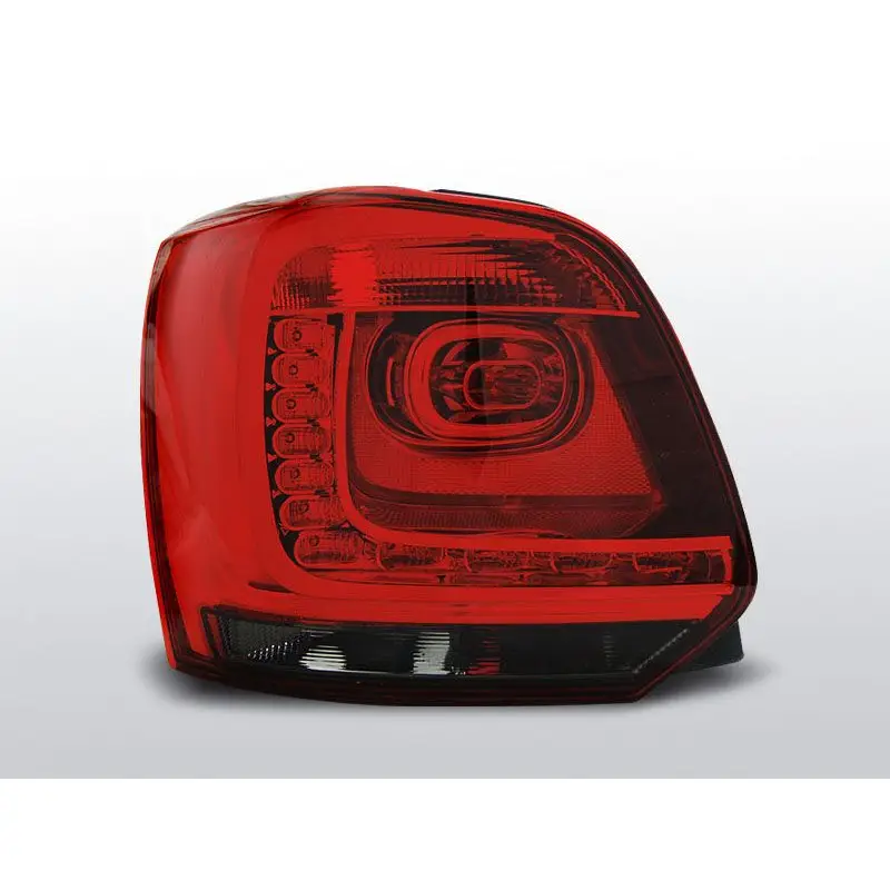 Feux Arrière VW Polo 09-13 à Leds Rouge/Fumé Top Vente