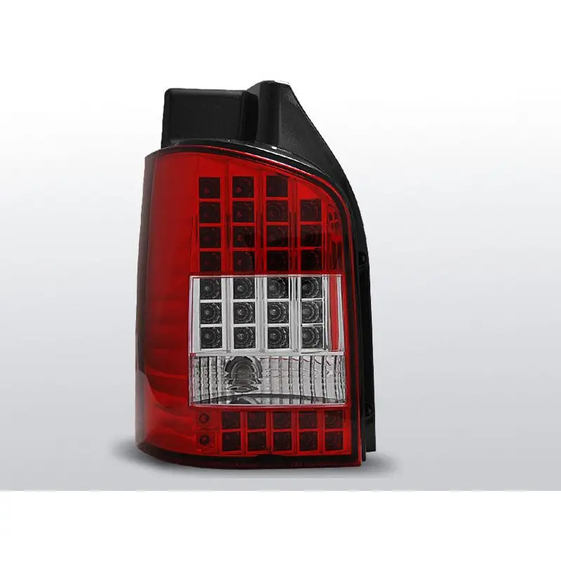 Feux Arrière VW T5 04.03-09 à Leds Rouge/Clair Meilleur Prix