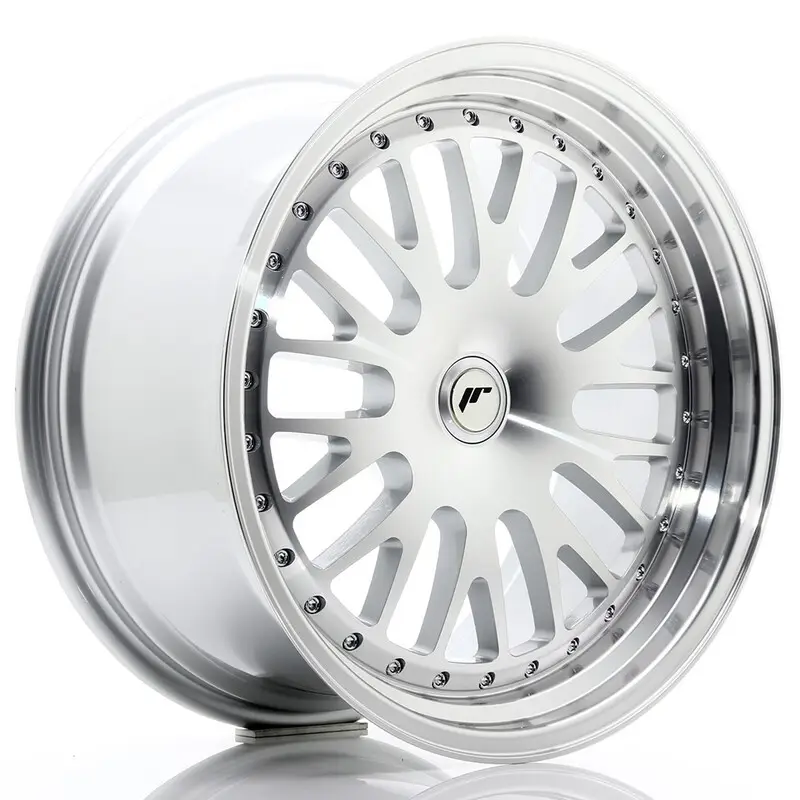 Expédition Rapide Japan Racing JR-10 19x9.5" (4 & 5 trous - sur mesure) ET20-35, Gris Argenté / Poli