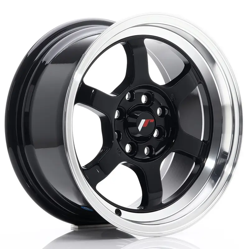 Dernier Modèle Japan Racing JR-12 15x7.5" 4x100/108 ET26, Noir / Brillant