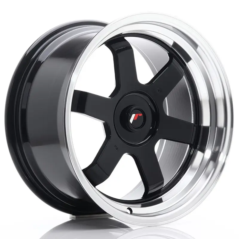 Authentique Japan Racing JR-12 17x9" (4 & 5 trous - sur mesure) ET25, Noir / Brillant