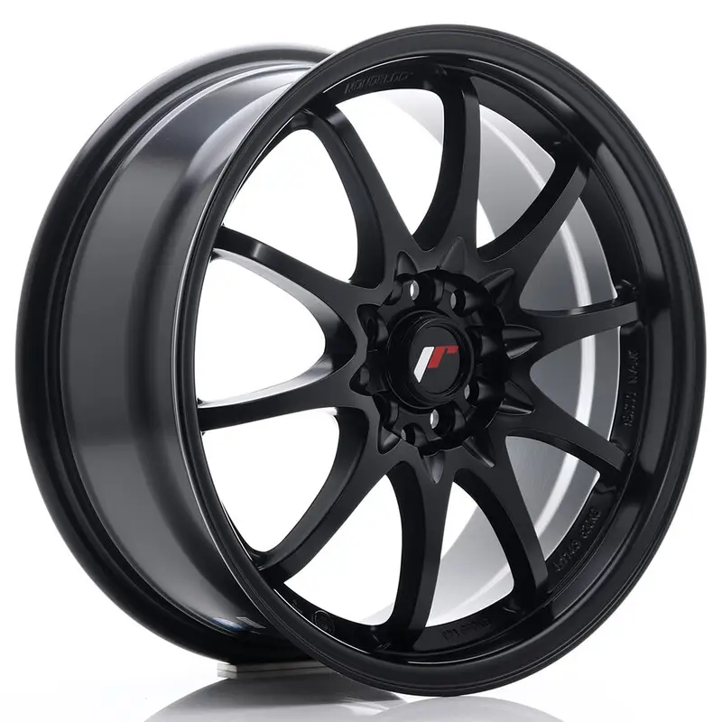 Expédition Rapide Japan Racing JR-5 17x7.5" 5x100/114.3 ET35, Noir Mat / Satiné