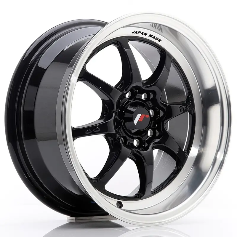 Japan Racing TF-2 15x7.5" 4x100/108 ET30, Noir Brillant Livraison Express