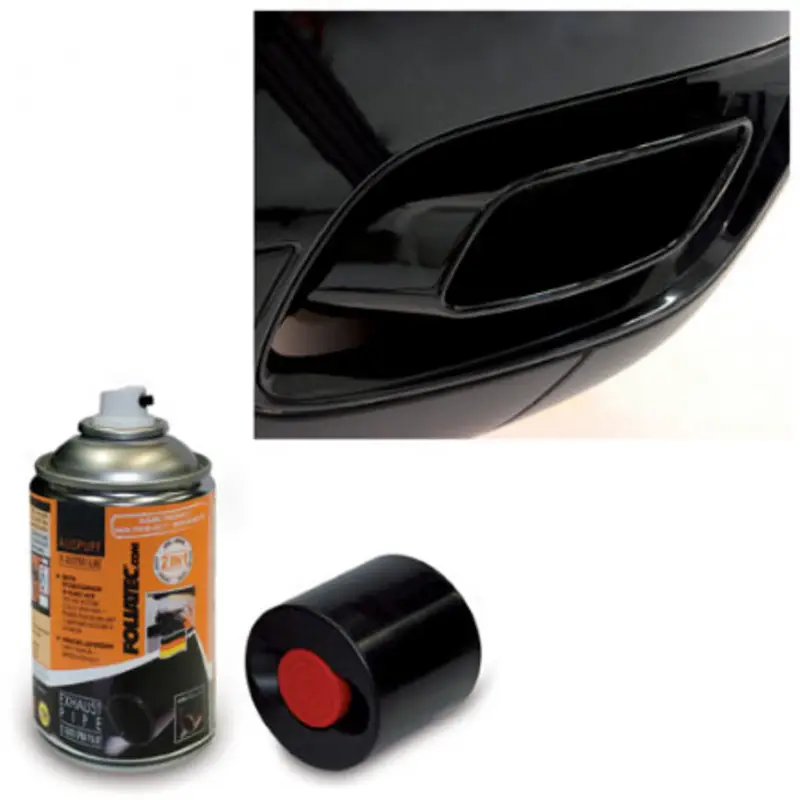 Spray Peinture Foliatec Noir pour Echappement Dernière Chance