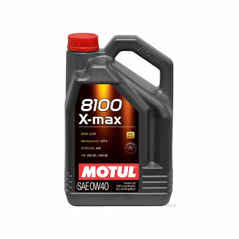 5L Huile Motul 0W40 8100 X-Max (BMW, Mercedes, VAG) Certifié