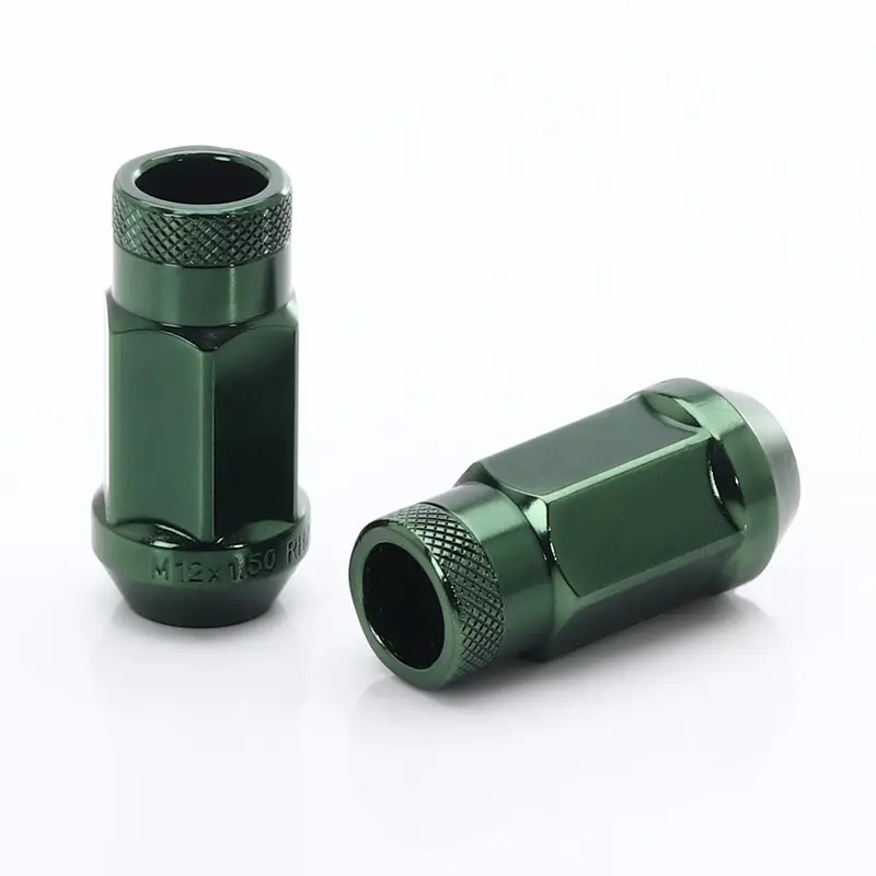 Achat Immédiat Ecrous JN1 Verts en Acier Forgé M12x1.5 (Pack de 20)