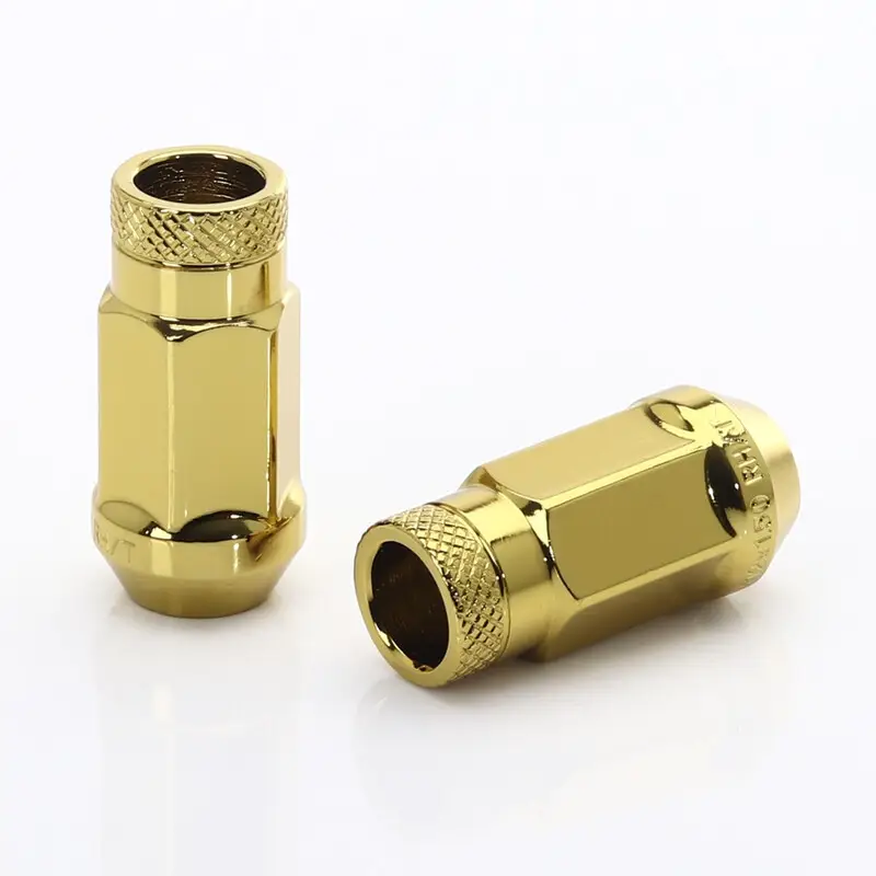 Achat Immédiat Ecrous JN1 Dorés en Acier Forgé M12x1.5 (Pack de 20)
