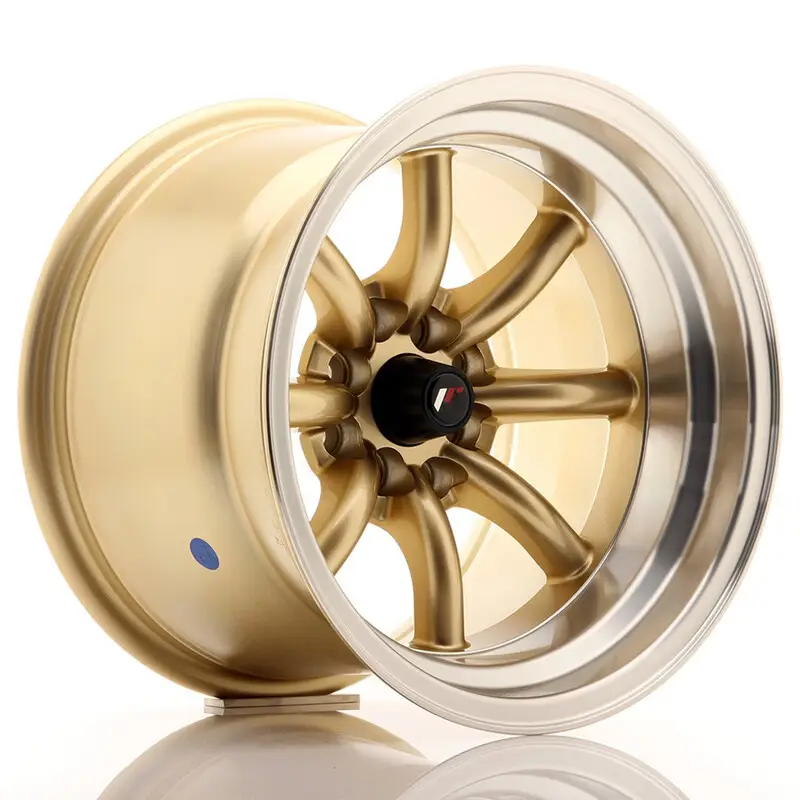 Nouvel Arrivage Japan Racing JR-19 15x10.5" 4x100/114.3 ET-32, Or / Doré