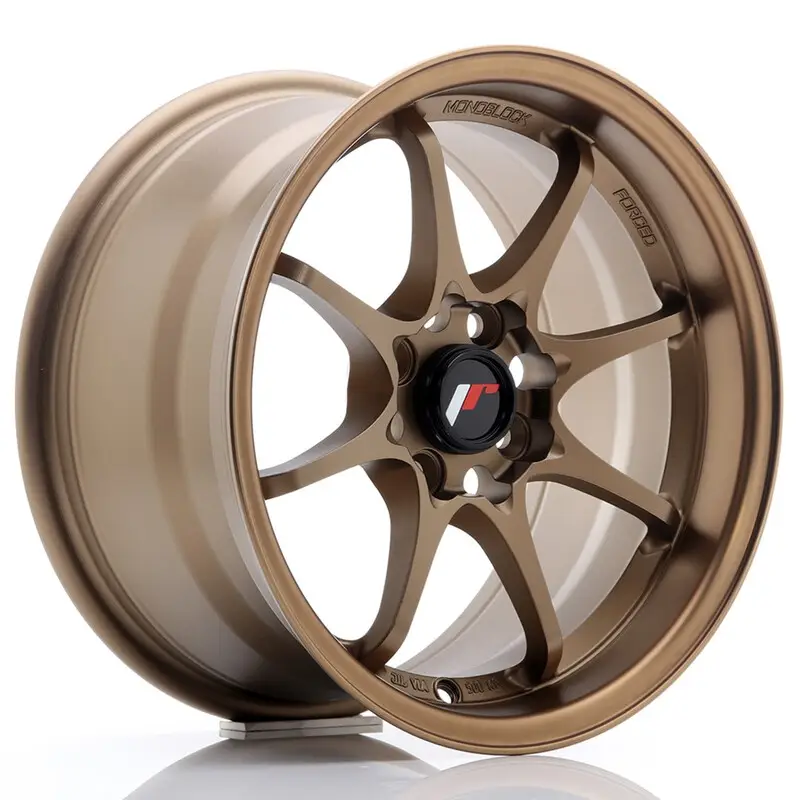 Japan Racing JR-5 15x8" 4x100 ET28, Bronze Anodisé Bon Plan