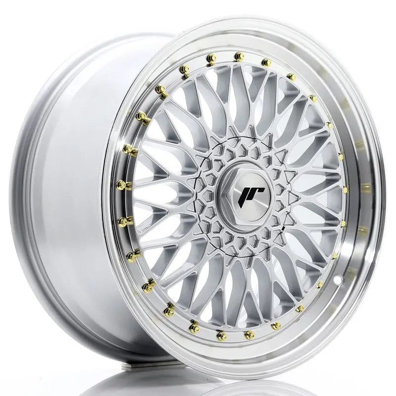 Japan Racing JR-9 19x8.5" (4 & 5 trous - sur mesure) ET35, Gris Argenté / Poli Certifié