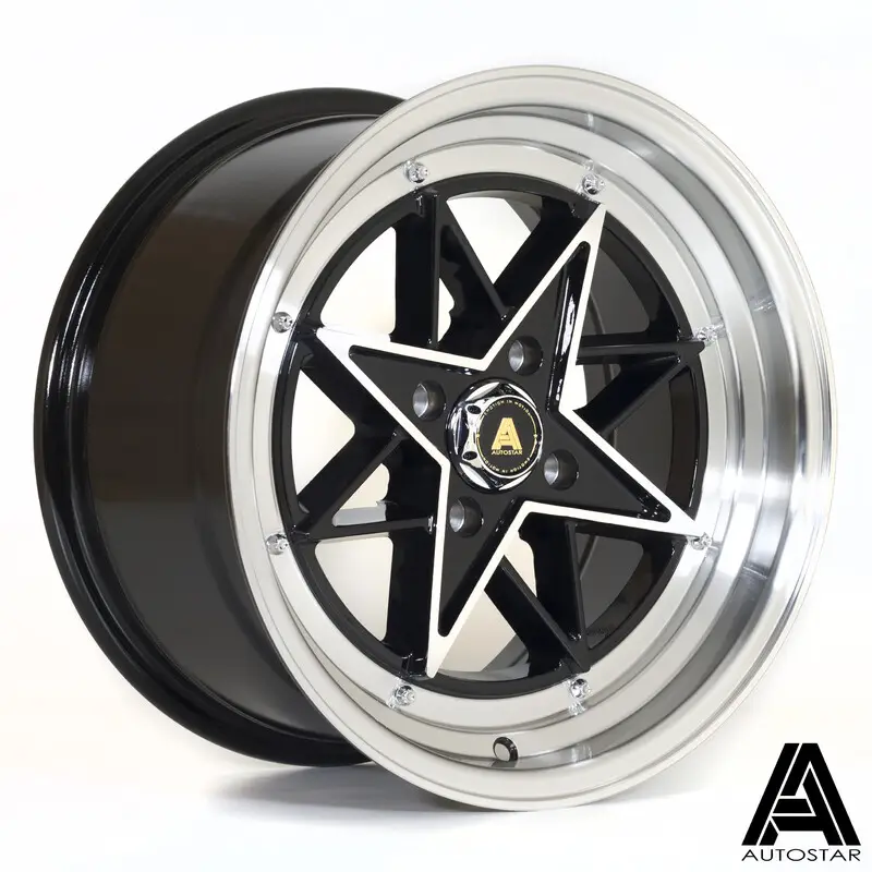 Autostar STR 15x8" 4x100 ET25, Gris Argenté Haute Qualité