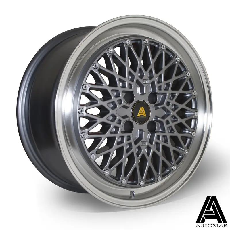 Autostar Minus 17x8" 5x100 ET30, Gunmetal, Rebord Poli Offre Exclusive