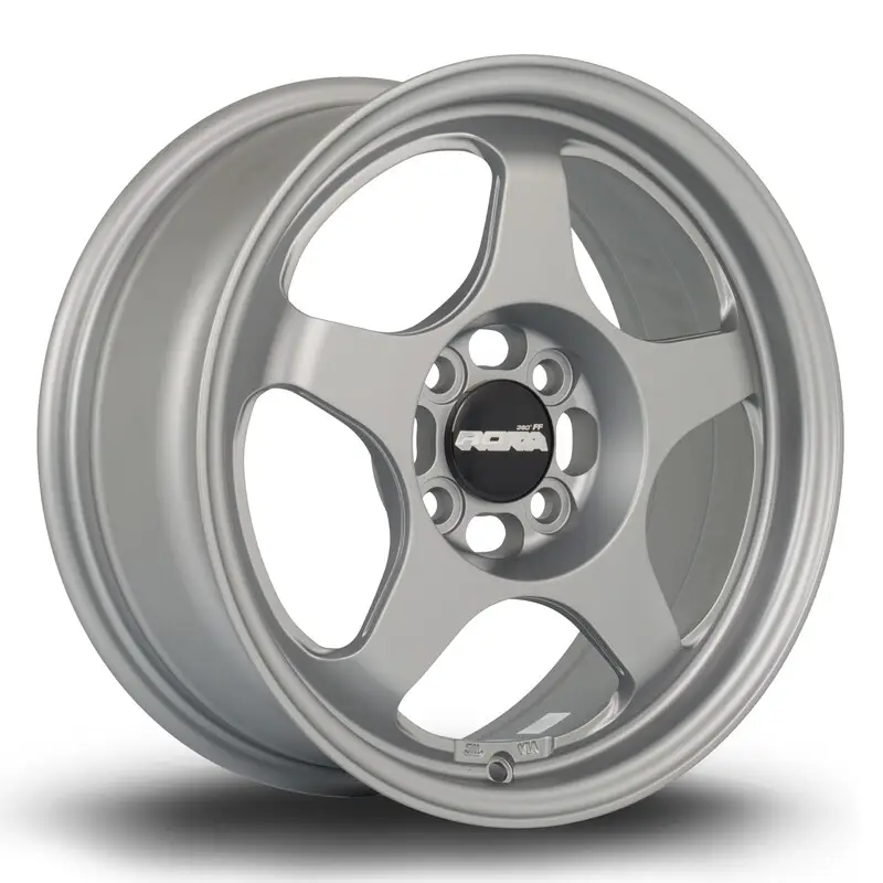 Retour Gratuit Rota Slipstream 15x6.5" 4x100 ET35, Gris Anthracite (Idéal Citroën C1 Cup)