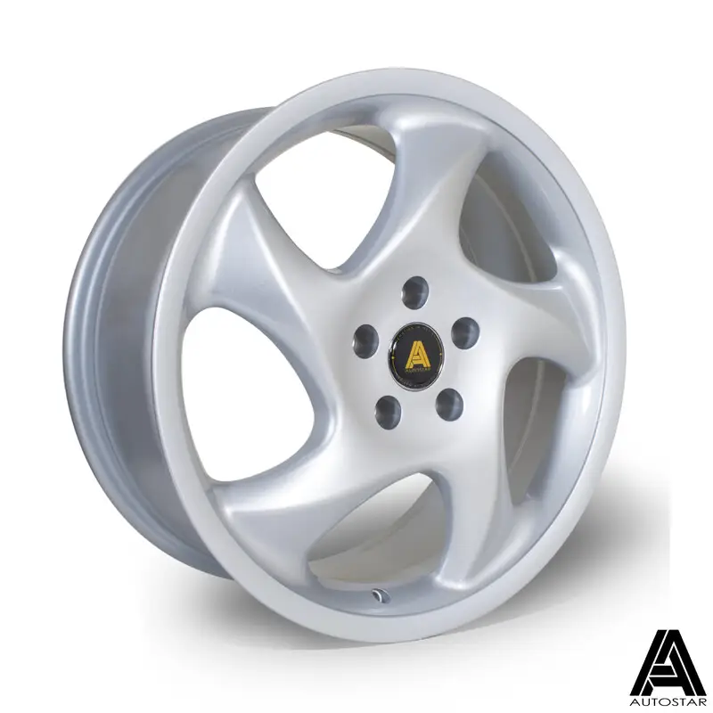 Top Vente Autostar Twist 18x8" 5x112 ET45, Gris Argenté