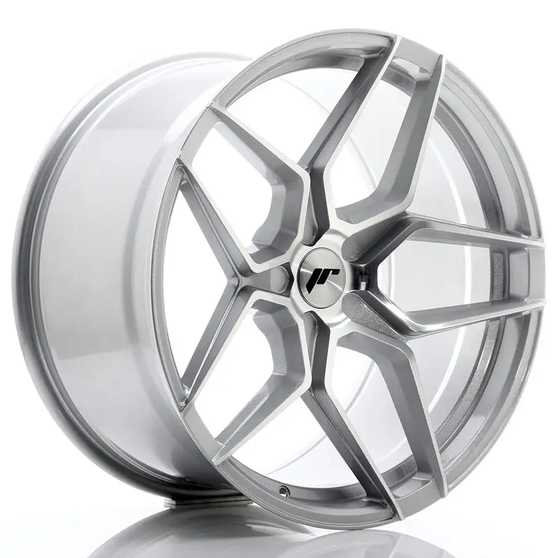 Japan Racing JR-34 Extreme Concave 20x10.5" (5 trous - sur mesure) ET20-35, Gris Argenté / Poli Usine Directe