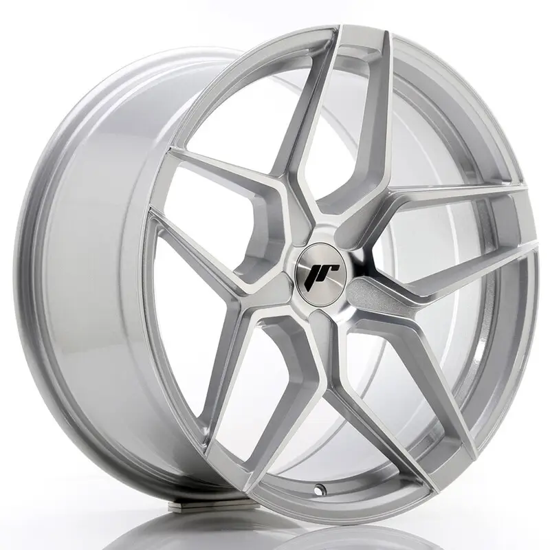 Populaire Japan Racing JR-34 Extreme Concave 19x9.5" (5 trous - sur mesure) ET20-40, Gris Argenté / Poli
