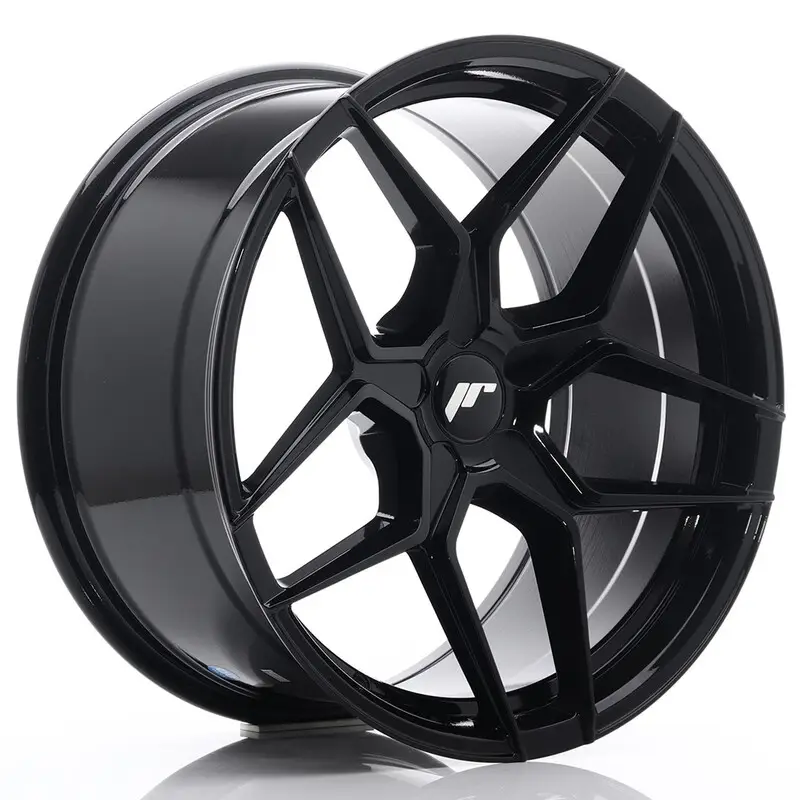 Japan Racing JR-34 Extreme Concave 19x9.5" (5 trous - sur mesure) ET20-40, Noir Brillant Bon Marché