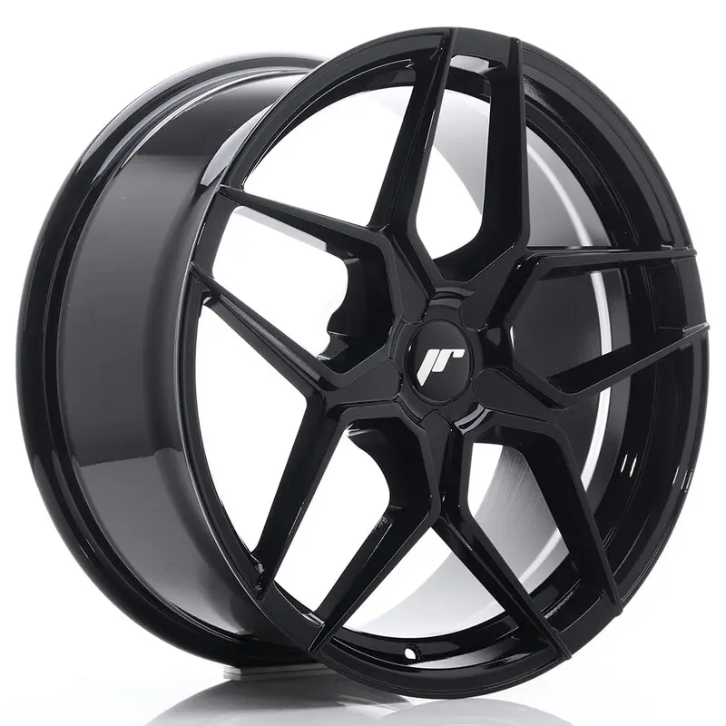 Japan Racing JR-34 19x8.5" (5 trous - sur mesure) ET20-40, Noir Brillant Dernière Chance