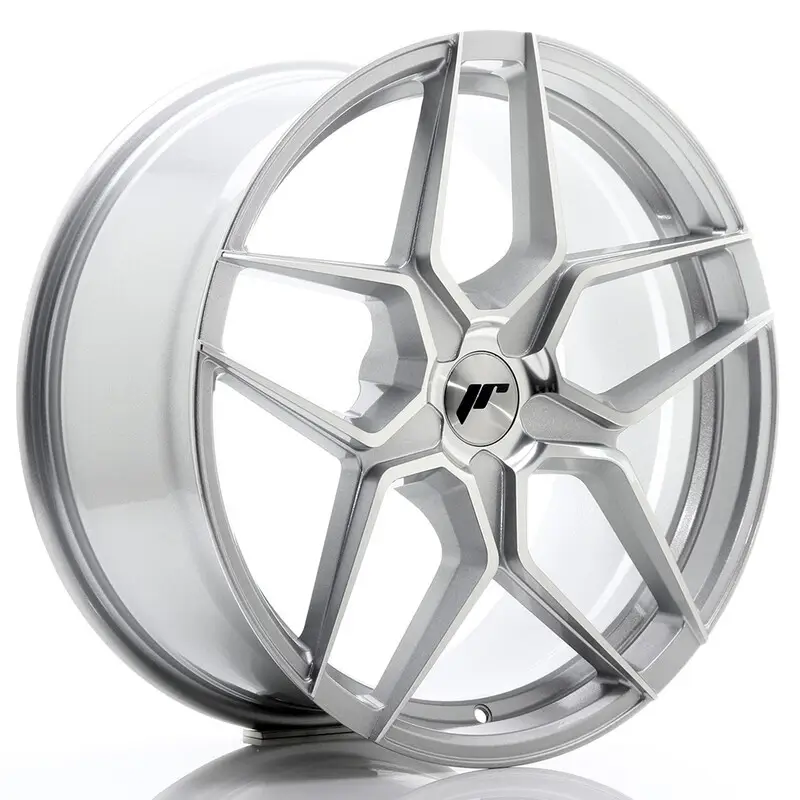 Japan Racing JR-34 19x8.5" (5 trous - sur mesure) ET20-40, Gris Argenté / Poli Bon Marché