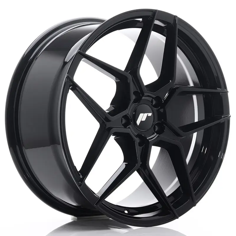 Japan Racing JR-34 19x8.5" 5x112 ET40, Noir Brillant Satisfait Ou Remboursé