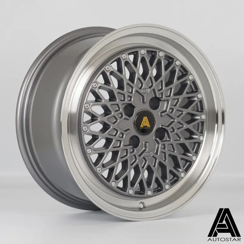 Autostar Minus-L 16x7.5" 4x100 ET35, Gunmetal, Rebord Poli Solde