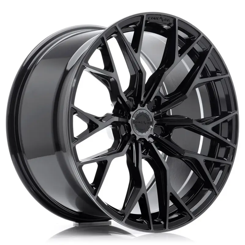 Concaver CVR1 21x10.5" (5 trous - sur mesure) ET10-46, Double Noir Brillant Achat Immédiat