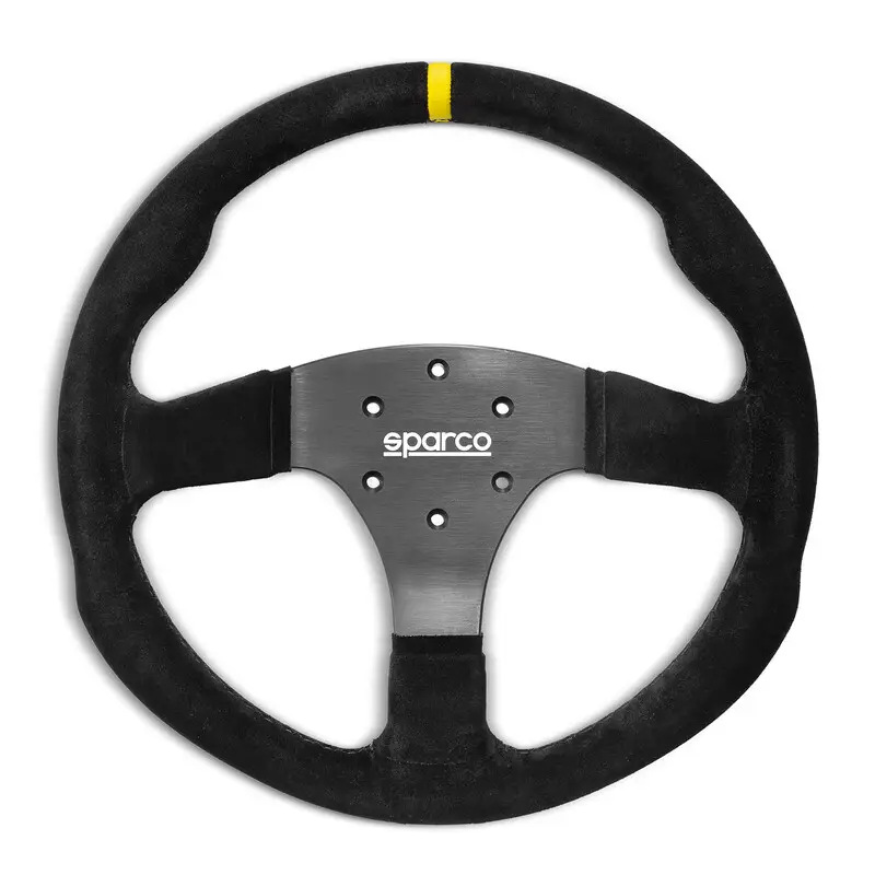 Marque Volant Sparco R330, Plat, Cuir Retourné