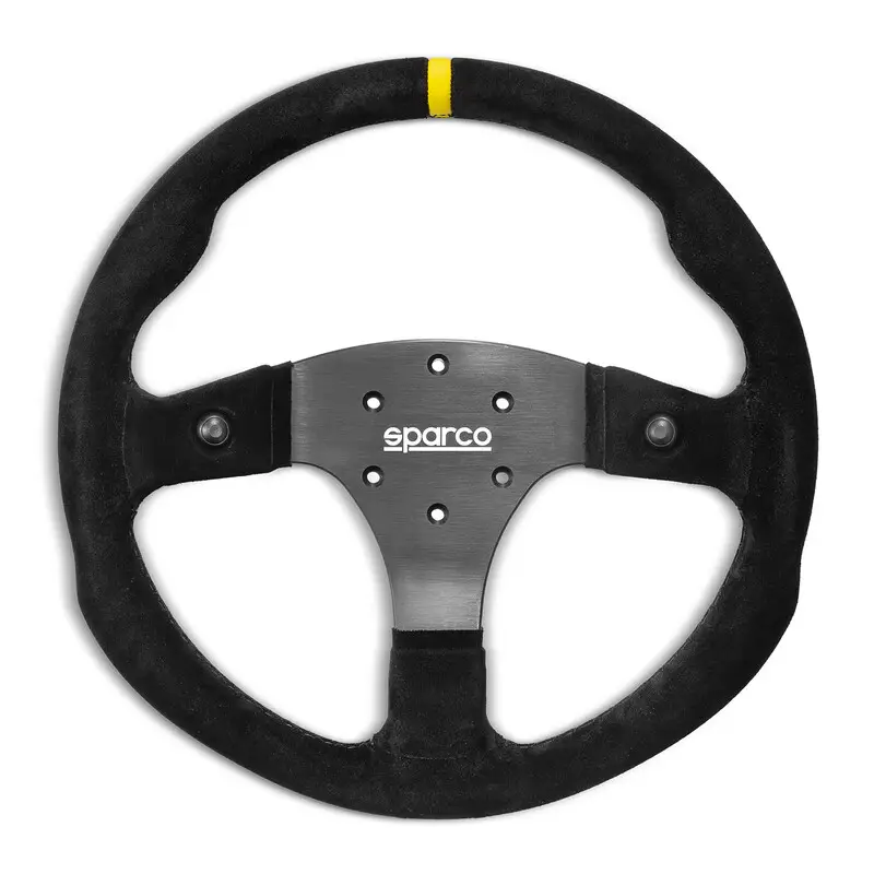 Volant Sparco R330B, Plat, Cuir Retourné, 2 Boutons Meilleur Prix