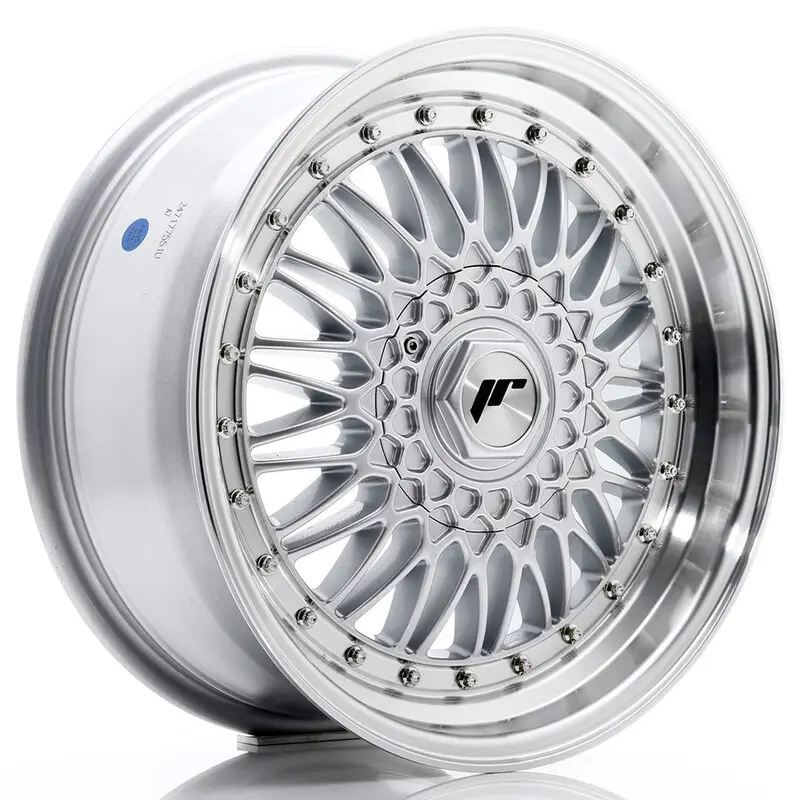 Japan Racing JR-9 17x7.5" (4 & 5 trous - sur mesure) ET20-35, Gris Argenté Prix Promo