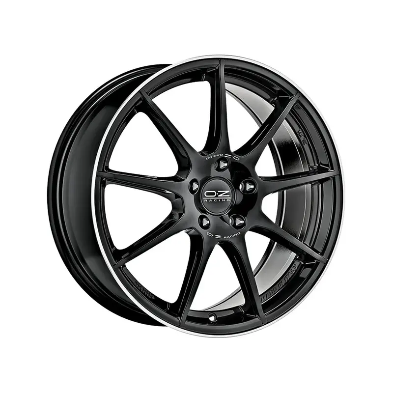 OZ Veloce GT 18x8" 5x108 ET45, Noir Brillant Soldes