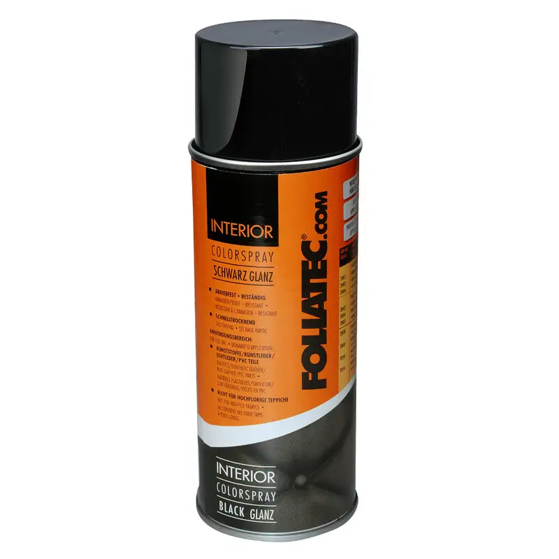 Marque Peinture Habitacle Foliatec ColorSpray Noir Brillant (400 mL)
