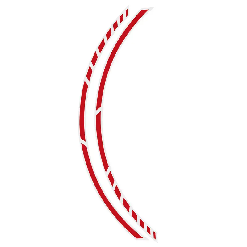 Top Vente Stripe pour Jantes Foliatec Racing Rouge