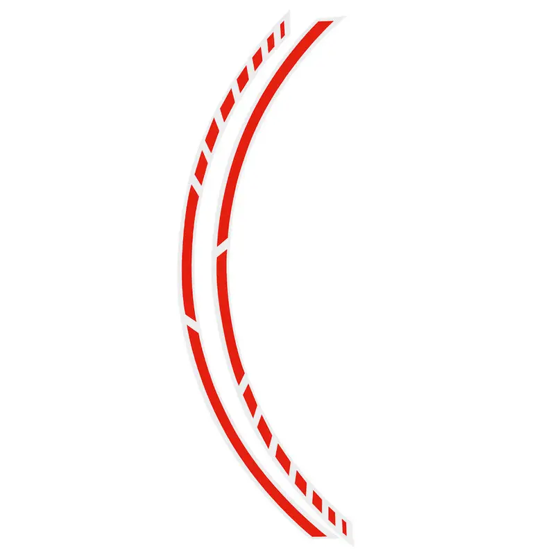 Expédition Rapide Stripe pour Jantes Foliatec Racing Rouge Fluo