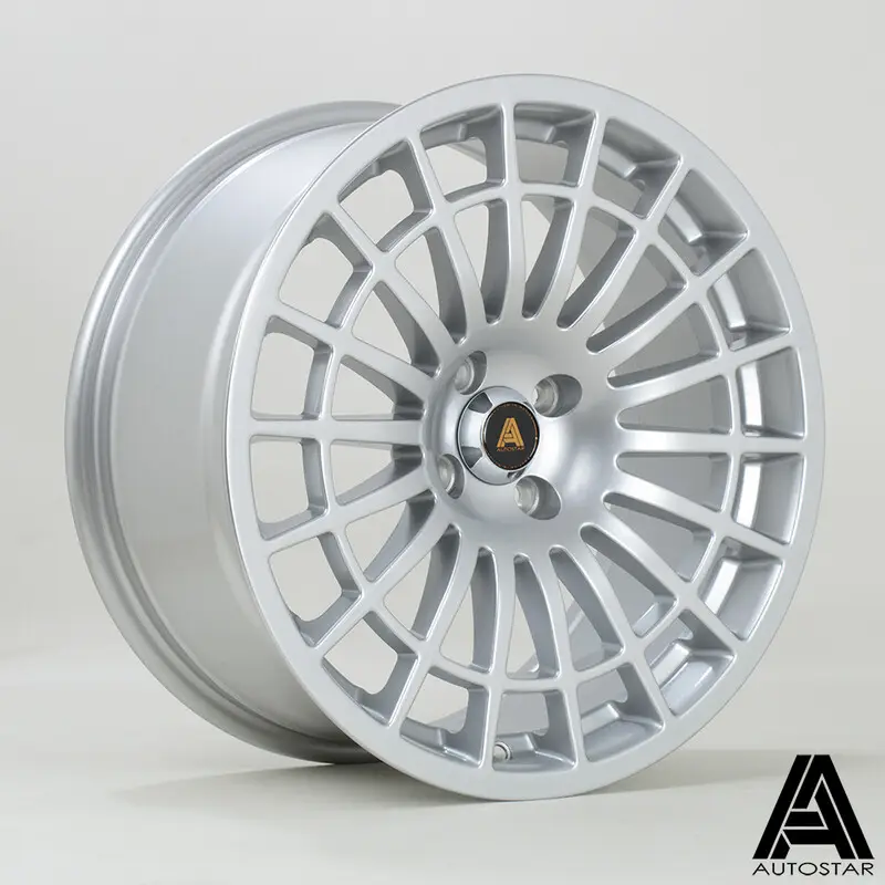 Prix Choc Autostar 500+ 17x8" 4x98 ET30, Gris Argenté